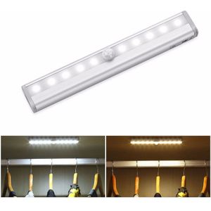 Nachtlampje Kledingkast Verlichting Pir Motion Sensor Led Kledingkast Licht Met Lijmen Sticker Led Lamp Voor Kast Kast Keuken