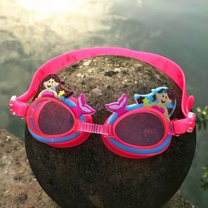 120G Producten Mermaid Prinses Cartoon Modellering Kinderen Zwembril Sturen Oordopje Hoogwaardige Glazen Doos/30