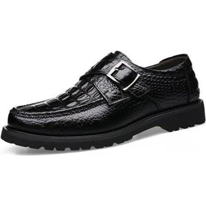 Monnik Strap Heren Dress Schoenen Krokodil Schoenen Man Italiaanse Business Schoenen Mannen Leer Mode Office Zapatos Hombre