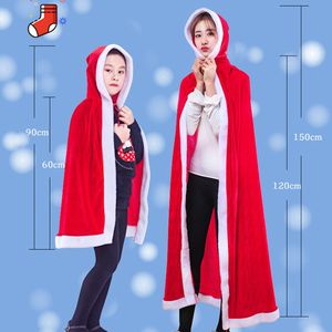 Kerst Kostuums Voor Jongens En Meisjes Hooded Mantel Cape Gown Red Party Cosplay Robe