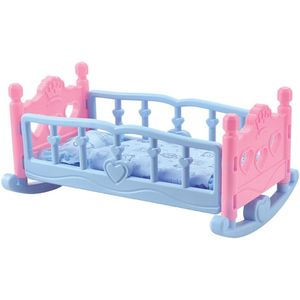 Pop Schommelstoel Wieg Crib Cot Bed Speelgoed Meisjes Speelgoed Met Deken Kussens Set