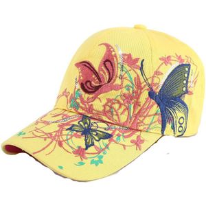 Baseball Caps Vlinders en bloemen borduurwerk Zomer en herfst caps mode vrouwen baseball hoed