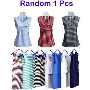 Verpleging Tank Tops Mode Kleding Katoen Gestreepte Mouwloze t-shirt Vest Body Borstvoeding Kleding Moederschap Zwangerschap