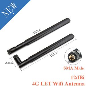4G Laat Wifi Antenne 12dBi High Gain Sma Male Omnidirectionele Antenne Router 700-2700Mhz Modem Voor 3G 4G Gsm Gprs