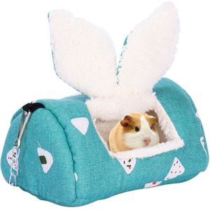 Leuke Huisdier Kooi Voor Hamster, Cavia Huis Eekhoorn Bed, chinchilla Nest Cavy Mini Dieren Hamster Accessoires Roze Luipaard