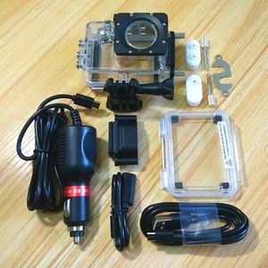 Clownfish Camera Waterproof Case Behuizing voor SJCAM Originele SJ4000 SJ5000 Sj9000 c30 C30R EKEN H9 R Met Autolader Motorfiets
