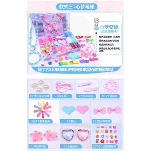 Diverse Plastic Acryl Kraal Kit Accessoires Diy Bracelects Speelgoed Sieraden Maken Kids Kralen Set Creatieve Cadeaus Voor Kinderen