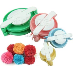 Pompon Set Appareil Bommel Pom Pom Maker Clover Pluizenbol Wever Needle Craft Knitting Tool Diy Handwerken Set Thuis Leveringen