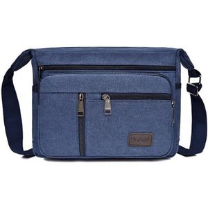 Goede Qualtiy Reistas Canvas Casual Schouder Crossbody Outdoor Tassen Heren Reizen School Retro Rits Schoudertas