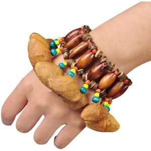 Duurzaam Hand Ketting Afrikaanse Drum Tafelbel 12*7*5.5Cm Orkestrale Handgemaakte Muziekinstrument Props Percussie Armband Geluid