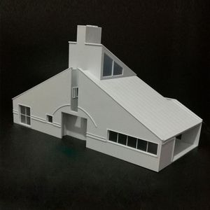 1/50 Schaal Zand Tafel Decoratieve Architectuur Gebouw Huis Model