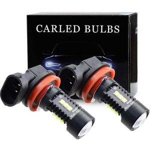 2 Stuks H16 H7 H8 H11 Led HB4 9006 HB3 9005 Luzes De Nevoeiro Lampada 60 W 2000LM 6000K branco Auto Running Lamp Auto Leds Luz 12 V
