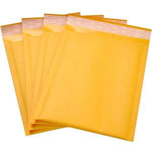 30 pcs Bubble Enveloppen Tassen Kraftpapier Mailers Padded Envelop Met Bubble multifunctionele Geel Verpakking Mailing Zak