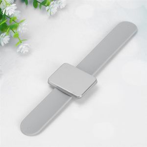 Siliconen Kapper Polsband Slap Armband Magnetische Ijzer Armband Voor Salon Shop Supplies (Grijs)