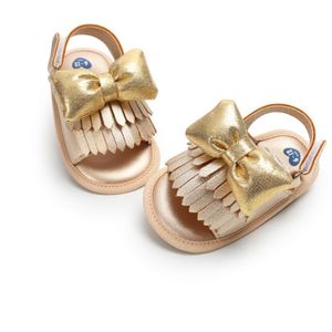 Zomer Klompen Voor Meisjes faux leather butterfly sandalen witte schoenen strik baby kinderen Kwasten Schandaal kinderschoenen