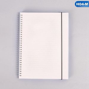 Transparante Pp Cover Eenvoudige Leuke Stijl Zilveren Dubbele Spoel Ring Spiraal Notebook Dagboek Leeg Dot Grid Line Binnen Papier A5 a6