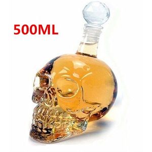 Skull Glas Whisky Wodka Wijn Kristallen Fles Geesten Kopjes Transparant Wijn Drinkbekers Bar Thuis