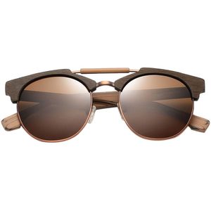 Retro Gepolariseerde Zonnebril Voor Vrouwen Mannen Hout Been Nachtzicht Glazen Voor Rijden Reizen Spuare Spiegel Brillen UV400 Oculos