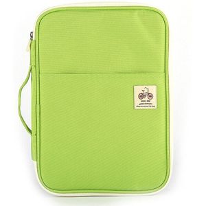 1Pcs Multifunctionele Canvas Bestand Houder A4 Documenten Opbergtas Ziper Waterdichte Aktetas Handtas Voor Ipad WJD20