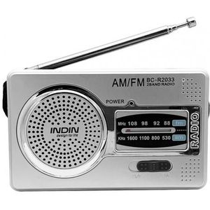 BC-R2033 Am Fm Radio Telescopische Antenne Volledige Band Draagbare Radio Ontvanger Retro Fm Wereld Pocket Radio Speler Voor Oudere