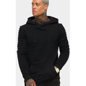 Herfst/Winter Geplooide Effen Kleur Hoodie Run Sport Trend Trui Lange Mouwen Losse Casual Sueter Hombre con Capucha