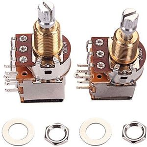 2Pcs(A500K + B500K) push Pull Controle Pot Potentiometer Voor Elektrische Gitaar Bas Volumeregeling Guitar Switch Knop Medeplichtige