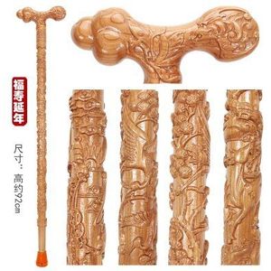 Massief houten krukken en stokken Toonaangevende Krukken Ambachten van Phoenix Krukken Oude Man Cane cane perzik tap bamboe