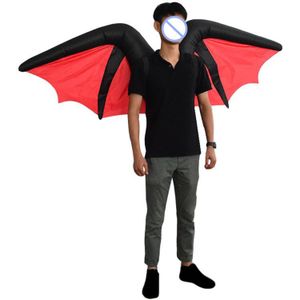 Bat Wing Opblaasbare Kostuum Volwassenen Grappige Blow Up Outfit Halloween Cosplay Pak K92D
