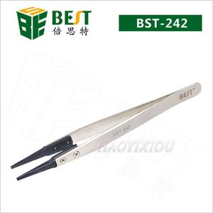 Esd Veilig Platte Rubber Tips Rechte Pincet BST-242