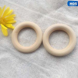 20Pcs Natuurlijke Hout Cirkel Houten Ring Diy Ambachten Voor Gordijn Accessoires Log Kleur Houten Ring Gordijn Ring Houten Craft