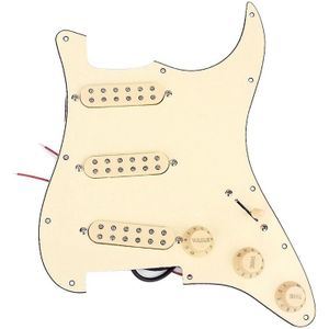 Voorbedraad Geladen 3-Laags Slagplaat Scratchplate Hhh Single Coil Pickups Set Voor Fender Strat Elektrische Gitaar