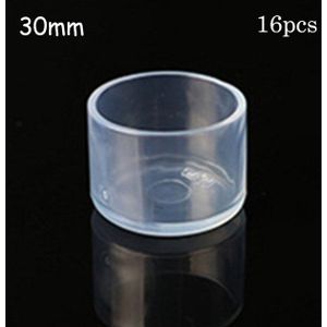 16 * Stoel Been Cap Coverstransparent Siliconen Kruk Voet Cover Antislip Foot Cover Tafel Voet Pad Kruk Been cover Slijtvaste