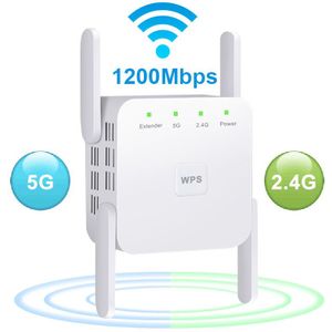 5G Wifi Repeater Draadloze Wifi Extender 1200Mbps Wifi Versterker 300Mbps Long Range Wi Fi Signaal Booster 2.4ghz Wifi Repiter