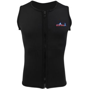 Zwarte Mannen Vrouwen Unisex 2 Mm Neopreen Wetsuit Vest Top Shirt Jasje Badmode Apparatuur Voor Duiken Onderwatervissers Maat S M L Xl Xxl