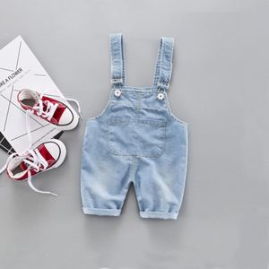 Mode Leisure Licht Grijs Jarretel Jeans Peuter Kids Baby Jongen Meisje Effen Broek Denim Broek Jarretel Kinderen Jean