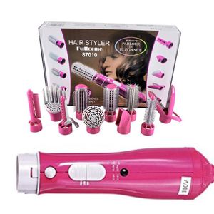 10 In 1 Professionele Roterende Föhn Borstel Elektrische Stijltang Haar Krultang Haar Blower Borstel Een Stap Föhn brus