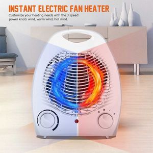 Elektrische Kachel Fan- Indoor Heater 1000W/2000W Elektrische Kachel Lucht Verwarming