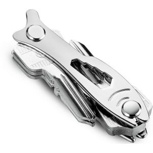 Luxe Smart Key Houder Multifuncties Metalen Sleutelhanger Voor Auto Pocket Tool Metalen Hosekeeper Compact Key Organizer Houder