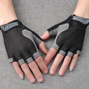 Fietsen Anti-Slip Anti-Zweet Mannen Vrouwen Half Vinger Handschoenen Ademend Anti-Shock Sport Handschoenen Fiets handschoen M/L/Xl