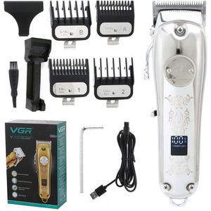 Professionele Adjuatable Tondeuse Met 2500Mah Batterij Led Kapper Salon Haar Snijmachine Tondeuse Elektrische Kapsel