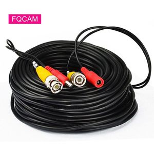 Ahd Camera Uitgang Bnc + Dc 2 In 1 Kabel 5M/10M/20M/30M Analoge Cctv Camera Signaal Dc Power Kabels Voor Ahd Tvi Cvi Cvbs Camera 'S