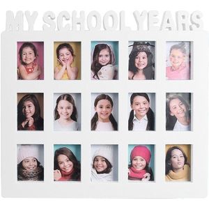 School Jaar Foto Moment Student Aandenken Frame Kinderen Campus 15 Foto Display Collage Frame Kids Geheugen