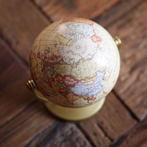 Vintage Engels Editie Globe World Map Decoratie Aarde Globes Met Base Geografie Klas Home Office Decoratie