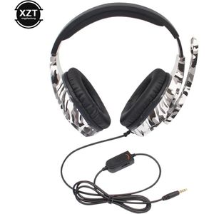 Camouflage Gaming Headset 3.5Mm Aux Jack Wired Hoofdtelefoon Gamer Cool Game Hoofdtelefoon Met Microfoon Voor PS4 Xbox One Pc telefoon