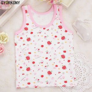 Meisjes kleding kids ondergoed model Tops voor meisjes tank tops kinderen vest ondergoed kids 6 stks/partij A-WY858-6P