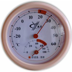 3-Kleur Kleine Thermometer &amp; Hygrometer Huishouden Temperatuur En Vochtigheid Meting Tool Eenvoudige Ronde Hygrometer Voor Thuis Kamer