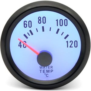 Boost/Water Temp/Olie Temp/Olie Druk/Spanning/Toerenteller Rpm Gauge 2''52mm Analoge Led Zwart case Met Blauwe Led