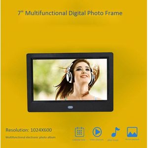 Rise-Digitale Fotolijst 7 Inch Mult-Media Speler MP3 MP4 Wekker Wandmontage Met Infrarood Afstandsbediening controle