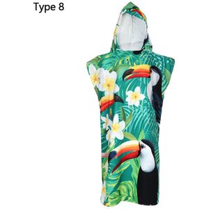 Microfiber Unisex Strand Veranderende Handdoek Quick-Dry Surf Poncho Gewaad Met Kap Wetsuit Voor Zwemmen Surfen Handdoek Gewaad
