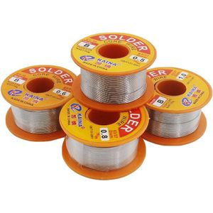 0.5/0.6/0.8/1.0Mm Lasdraad Roll Flux 2% 45FT Tin Tin Lead Wire Melt Rosin core Soldeer Soldeer Wire Roll 50/100G Core Draad